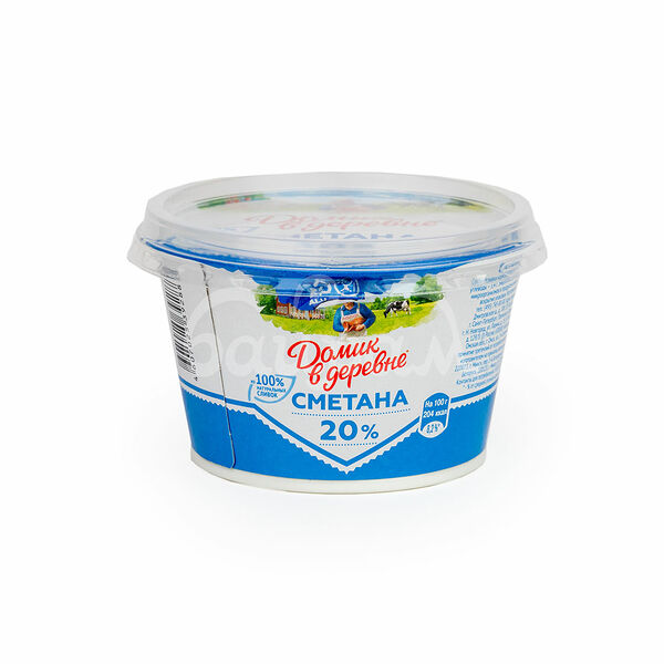 Сметана Домик в Деревне  20% 180гр пл/ст