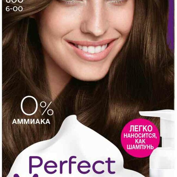 Стойкая краска-мусс для волос Schwarzkopf Perfect Mousse 600 светлый каштан 92.5 мл