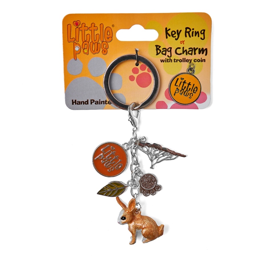 

Брелок символ года Little Paws Зайчик рыжий 3.5 см