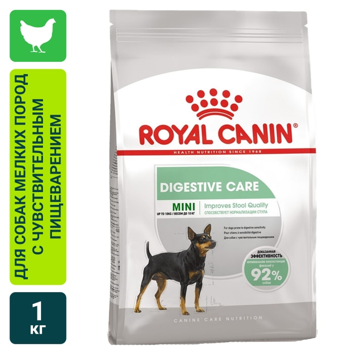 

Сухой корм Royal Canin Mini Digestive Care для собак мелких пород с чувствительным пищеварением 1 кг
