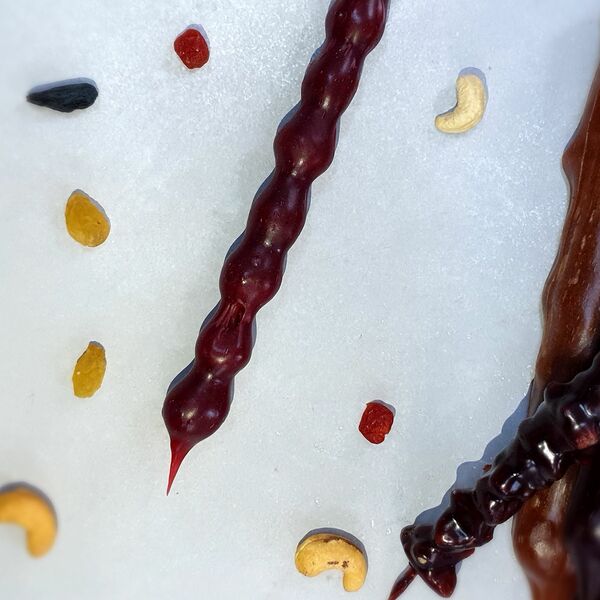 Чурчхела гранат и кизил с фундуком (Грузия)