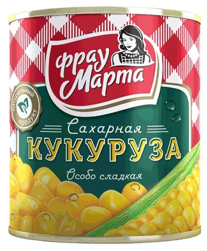 

Кукуруза Фрау Марта Сахарная 310 г