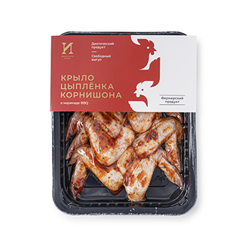 

Крылья цыпленка-корнишон в маринаде BBQ охлажденные Имперская птица, Россия