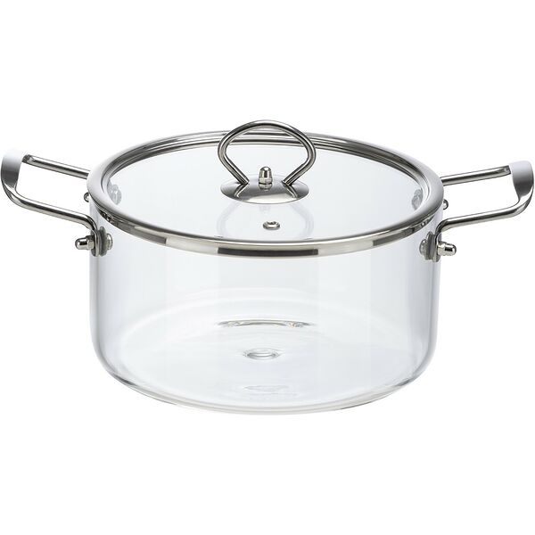 Кастрюля с крышкой Italiano, 2.5 л, стекло