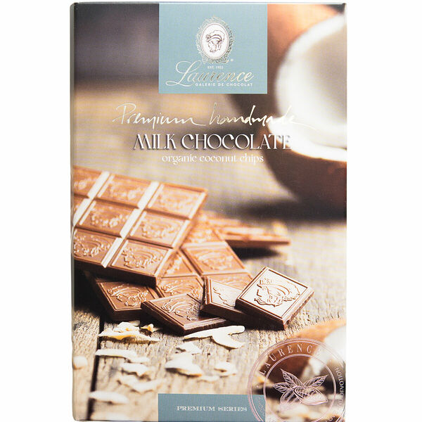 Шоколад молочный Премиум с кокосовой стружкой Laurence