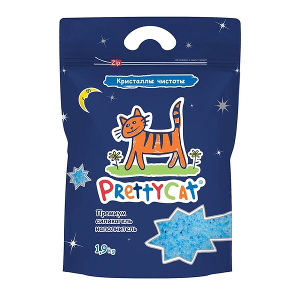Наполнитель PrettyCat Кристаллы чистоты силикагелевый 1.9 кг