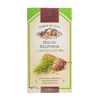 Масло Алтай-Селигор кедровое с живицей 100 мл, Россия