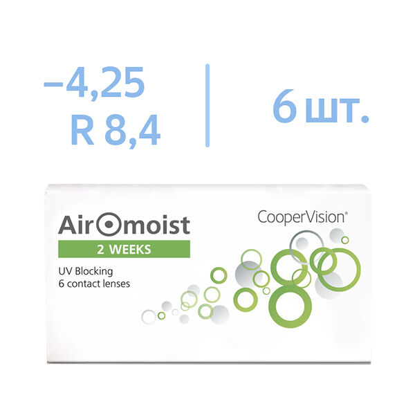 Линзы CooperVision Airomoist R 8.4 SPH -4.25 6 шт