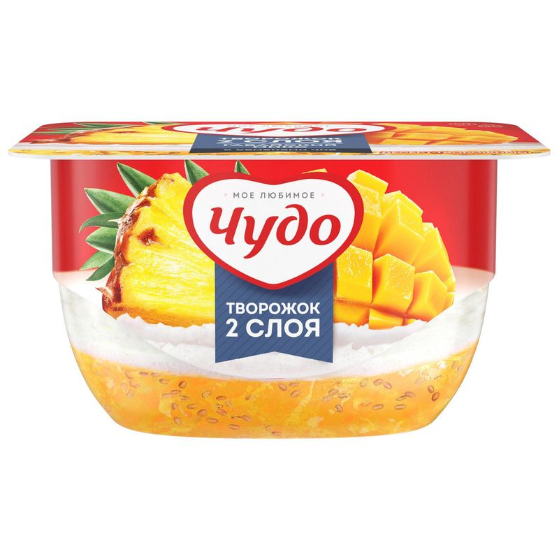 

Десерт творожный Чудо Гавайский микс с семенами чиа 4.2% 100 г