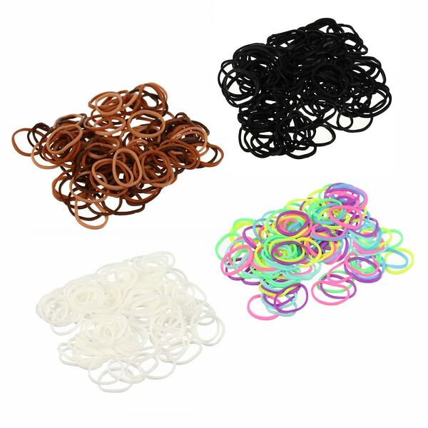 Набор резинок Beriotti 95-100шт, d1,5см, силикон, 3-4 цвета в ассортименте