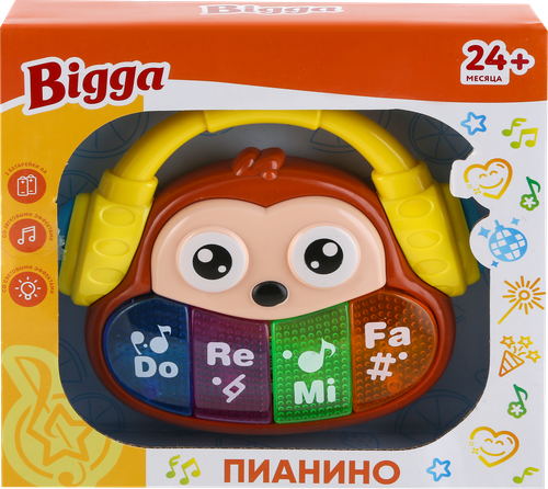 

Игрушка музыкальная BIGGA Пианино, со световыми и звуковыми эффектами Арт. B1147710