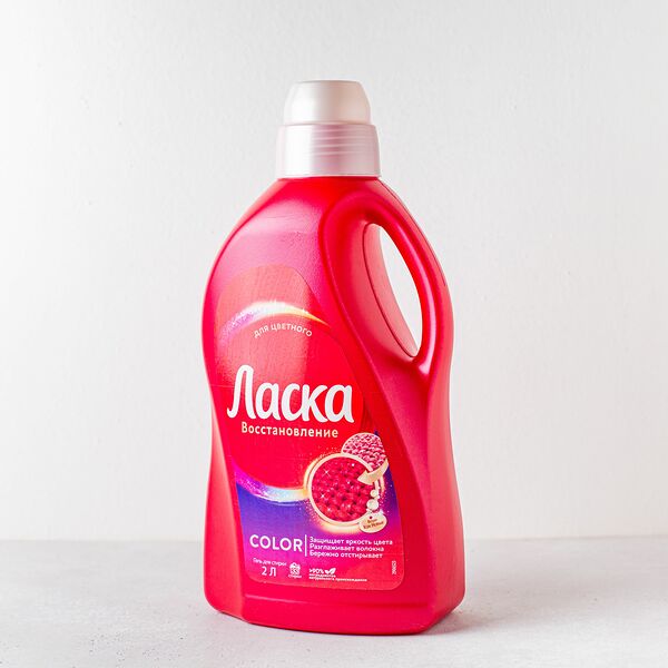 Гель для стирки Ласка Восстановление цвета, 2 литра