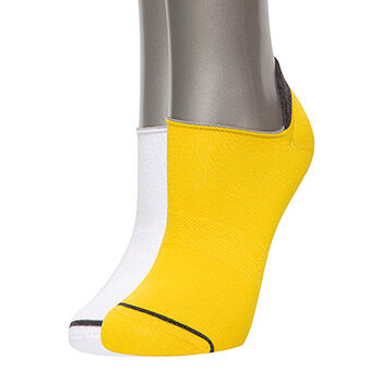 Носки unisex Askomi au-4015 цвет желтый/белый р.27 (43-46) 2 пары, Россия