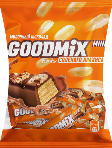 

Конфета Goodmix солёный арахис с хрустящей вафлей 160 г
