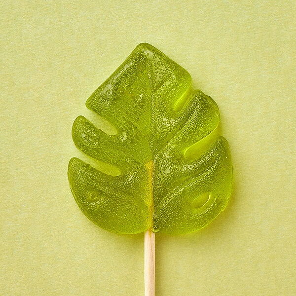 Карамель леденцовая Монстера зеленая со вкусом лимон-лайма, изомальт