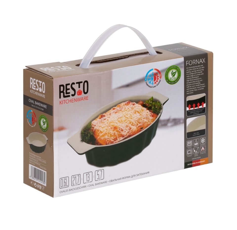 

Форма для запекания Resto Kitchenware овальная антипригарное керамическое покрытие