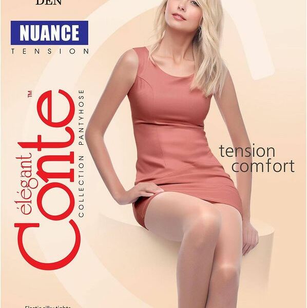 Колготки женские Конте Нюанс 40 ден бежевые, размер 4