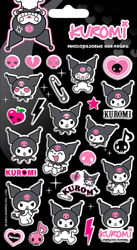 Наклейки объемные HELLO KITTY, 11x20см, Арт. АКС-2532, АКС-2533