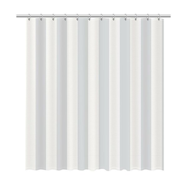 Шторка для ванной Vafel, 180х200 см, серый