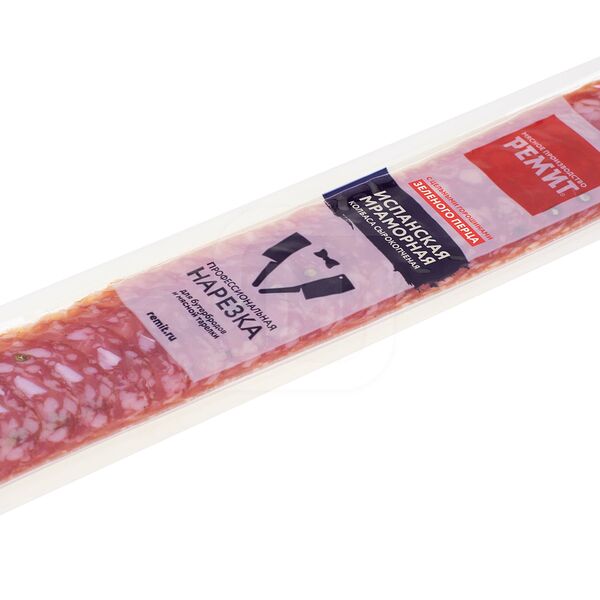 Колбаса Ремит Испанская Мраморная сырокопченая нарезка 70г