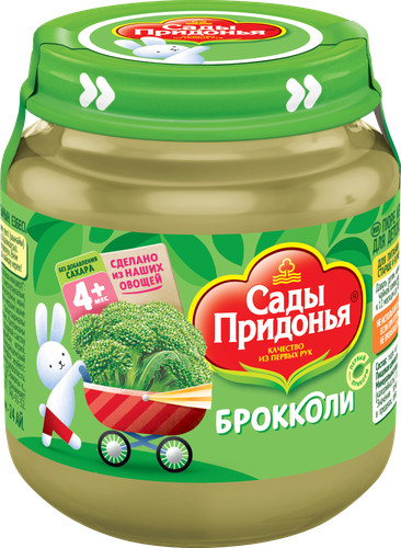 

Пюре овощное Сады Придонья Брокколи с 4 месяцев 120 г