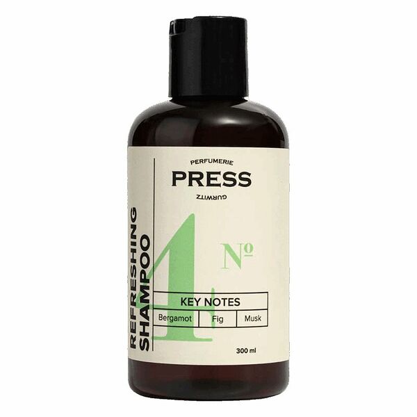 Шампунь Press Gurwitz 300 мл освежающий для волос №4 бергамот-инжир-мускус