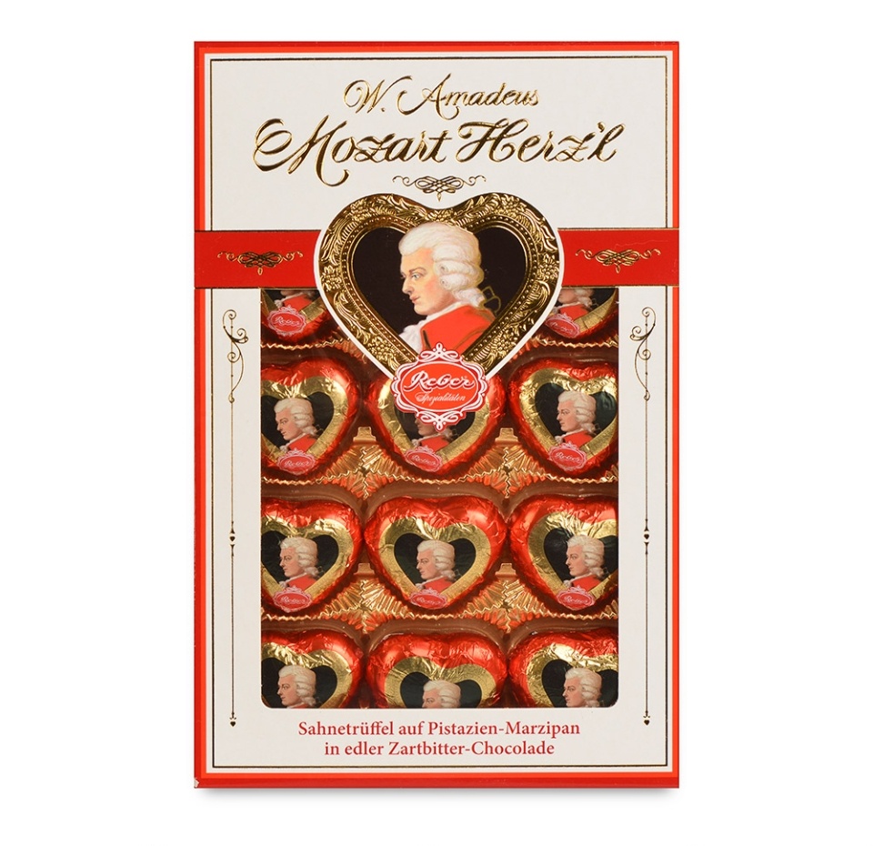 

Конфеты шоколадные Reber Mozart Herz`l 150 г