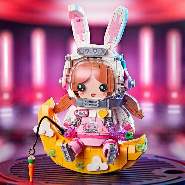 Конструктор LOZ 1754_MK Конструктор Девочка-астронавт