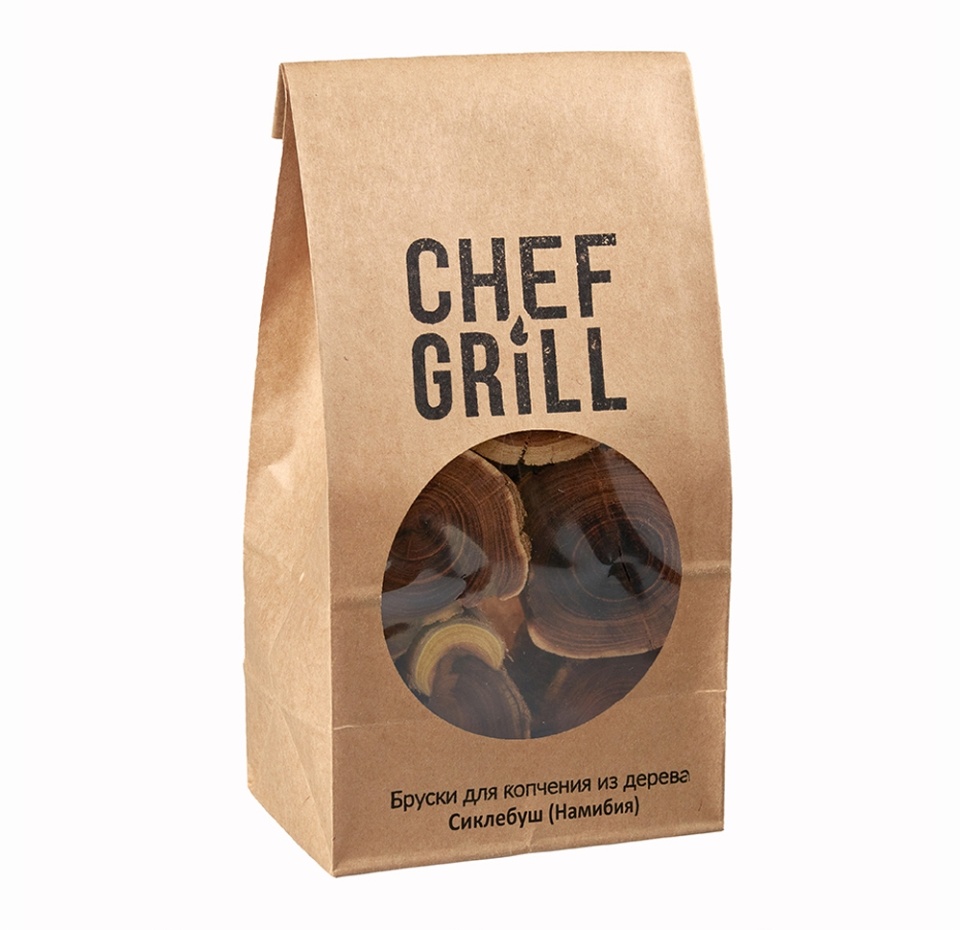 

Бруски для копчения из дерева сиклебуш из Намибии, Chef grill, 800 г, Россия