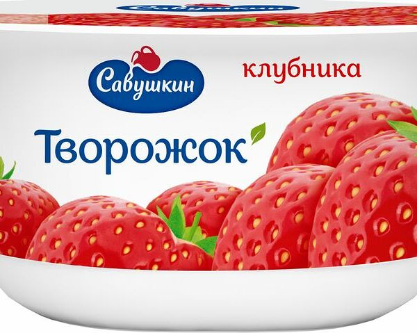 Паста творожная Савушкин клубника 3.5%