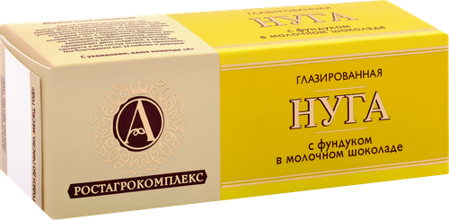 

Нуга глазированная А.Ростагрокомплекс/Б.Ю.Александров с фундуком в молочном шоколаде 40 г