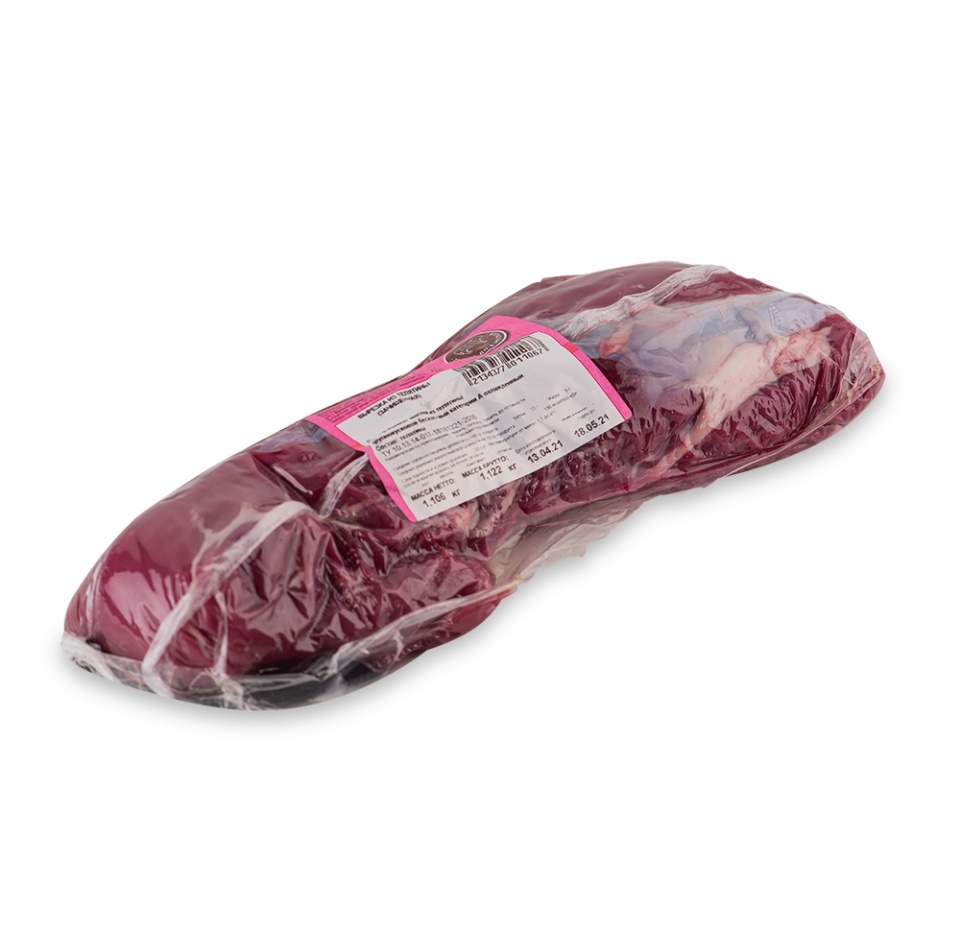 

Вырезка из телятины зачищенная МИРАТОРГ, 0,7-1кг, Россия