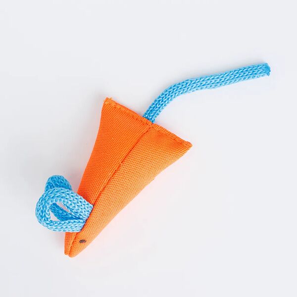 Игрушка с мятой для кошек Мышка Грета, 6,5х4х1,5 см, оранжевая