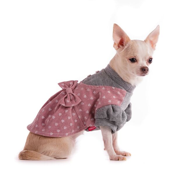 Толстовка-платье для собак 2XL розовый (унисекс)