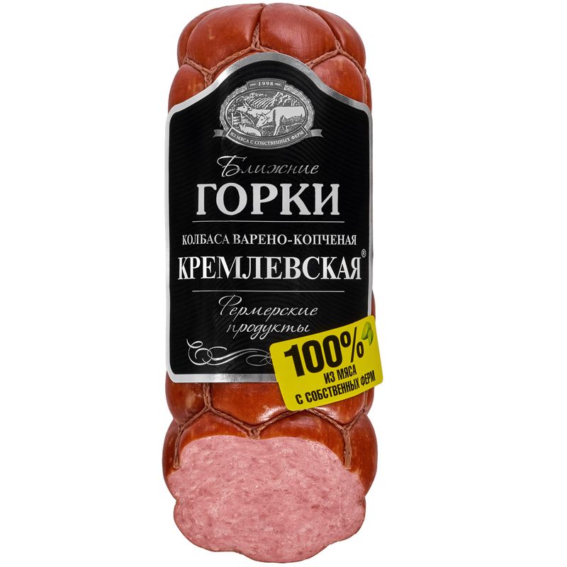 

Колбаса Ближние Горки Кремлевская варено-копченая 350 г