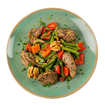 Салат с печенью индейки и овощами от бренд-шефа АВ, Россия