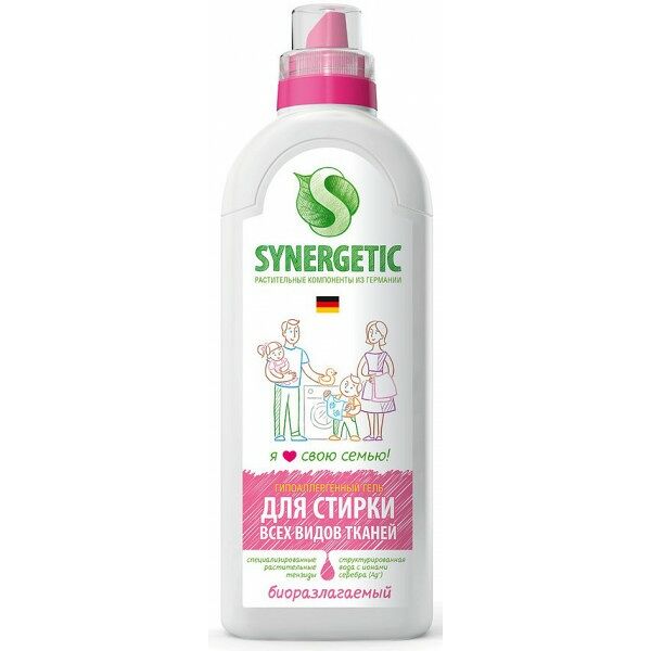 Средство для стирки Synergetic Гипоаллергенное биоразлагаемое для всех видов тканей