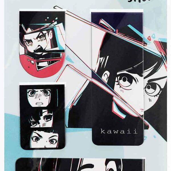 Закладки магнитные MeShu Kawaii дизайн в ассортименте, 4 шт.
