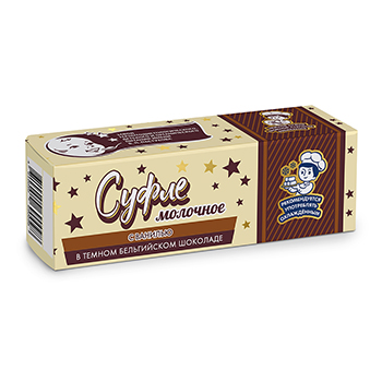 

Суфле Завод В.П. Пастухова Молочное с ванилью в темном бельгийском шоколаде 50 г