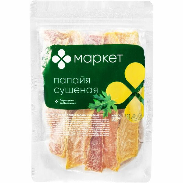 Папайя Маркет сушеная 200г