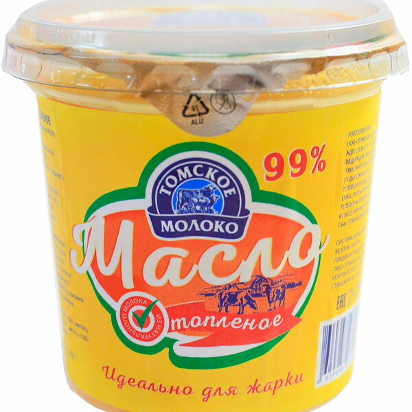 Масло сливочное Томское молоко топленое 99%