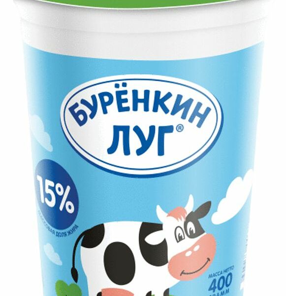 Продукт Буренкин луг сметанный 15%
