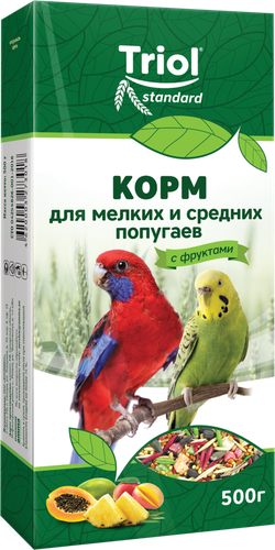 

Корм для птиц Triol Криспи для мелких и средних попугаев 500 г