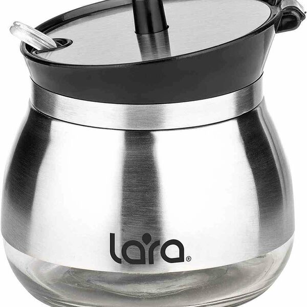 Сахарница Lara с дозатором цвет: черный