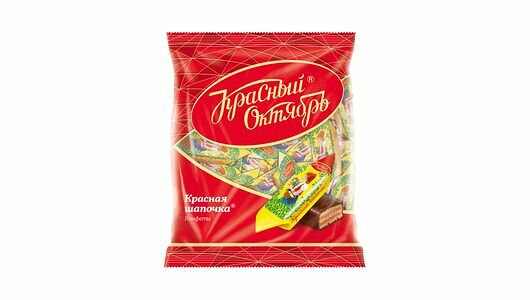 Конфеты вафельные Красная шапочка Красный Октябрь, 250 г