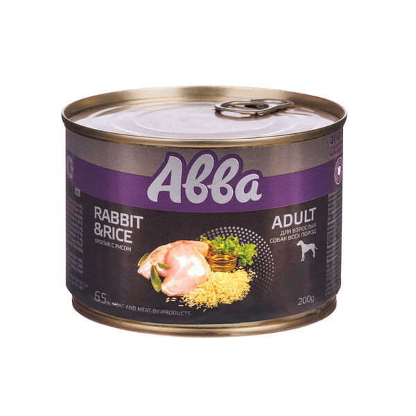 Premium консервы для собак всех пород, с кроликом и рисом