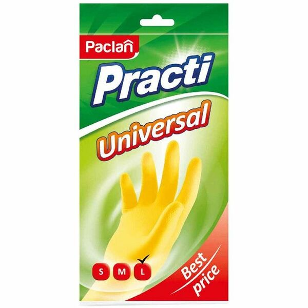 Перчатки резиновые Paclan Practi Universal, размер S