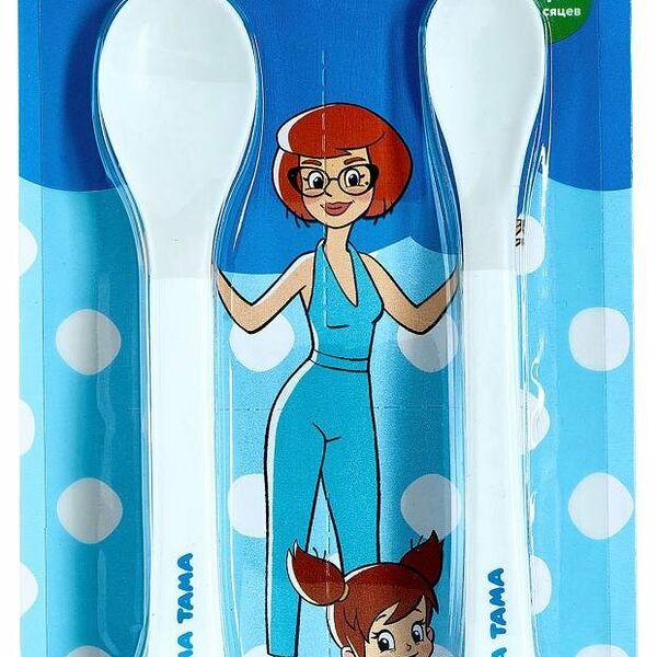 Ложки для кормления Мама Тама с мягким кончиком с 4 месяцев