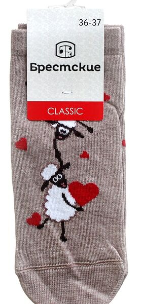 Носки женские Брестские Капучино меланж Размер 36-37
