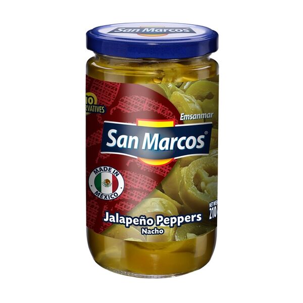 Перец San Marcos Халапеньо маринованный резаный 